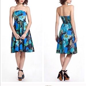 Watercolor A-line dress